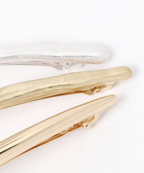 LEPSIM（レプシィム）の「メタルロングバレッタ　261133（バレッタ/ヘアクリップ・レディース・シルバー/ゴールド/ゴールド系その他・ONE SIZE）」の6枚目の写真