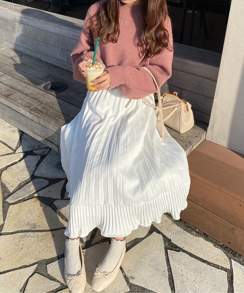 apres jour（アプレジュール）の「アソートプリーツスカート【ZOZOTOWN限定アイテム】（スカート・レディース・ブラック/ピンク系その他/アイボリー/ブラック系その他/ピンクベージュ・X-LARGE/フリー）」の2枚目の写真