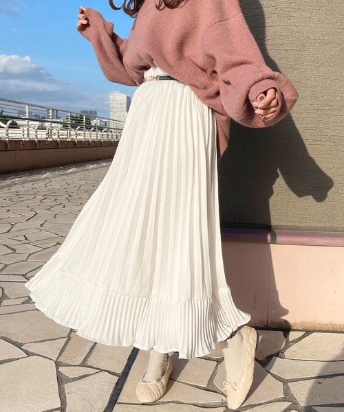 apres jour（アプレジュール）の「アソートプリーツスカート【ZOZOTOWN限定アイテム】（スカート・レディース・ブラック/ピンク系その他/アイボリー/ブラック系その他/ピンクベージュ・X-LARGE/フリー）」の7枚目の写真