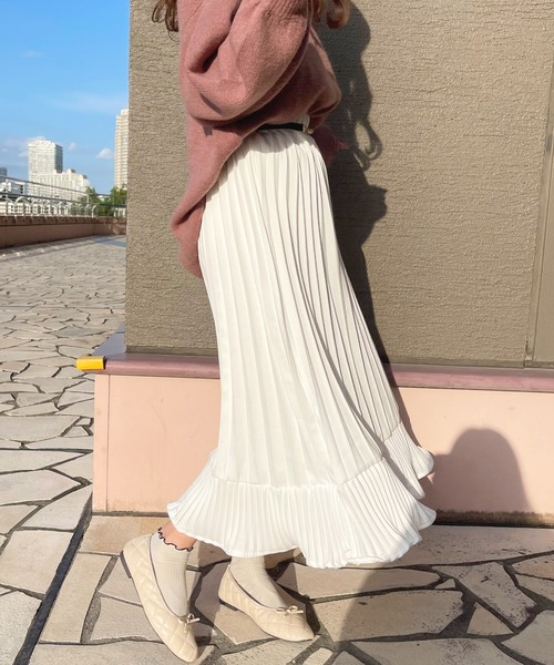 apres jour（アプレジュール）の「アソートプリーツスカート【ZOZOTOWN限定アイテム】（スカート・レディース・ブラック/ピンク系その他/アイボリー/ブラック系その他/ピンクベージュ・X-LARGE/フリー）」の10枚目の写真