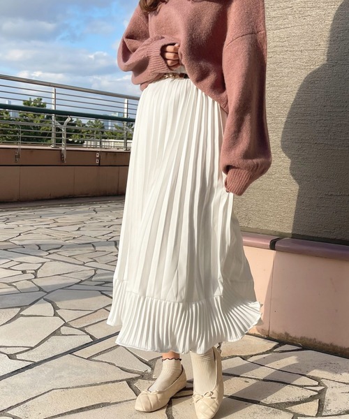 apres jour（アプレジュール）の「アソートプリーツスカート【ZOZOTOWN限定アイテム】（スカート・レディース・ブラック/ピンク系その他/アイボリー/ブラック系その他/ピンクベージュ・X-LARGE/フリー）」の8枚目の写真