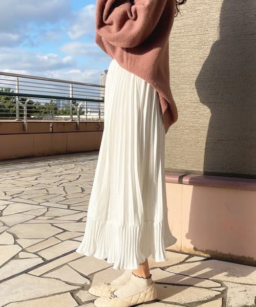 apres jour（アプレジュール）の「アソートプリーツスカート【ZOZOTOWN限定アイテム】（スカート・レディース・ブラック/ピンク系その他/アイボリー/ブラック系その他/ピンクベージュ・X-LARGE/フリー）」の12枚目の写真