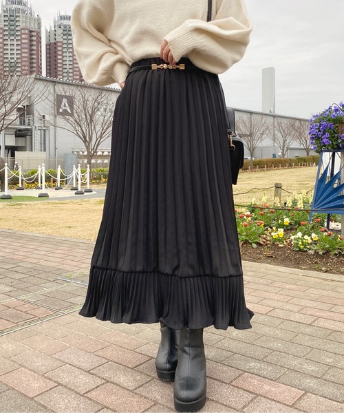 apres jour（アプレジュール）の「アソートプリーツスカート【ZOZOTOWN限定アイテム】（スカート・レディース・ブラック/ピンク系その他/アイボリー/ブラック系その他/ピンクベージュ・X-LARGE/フリー）」の17枚目の写真