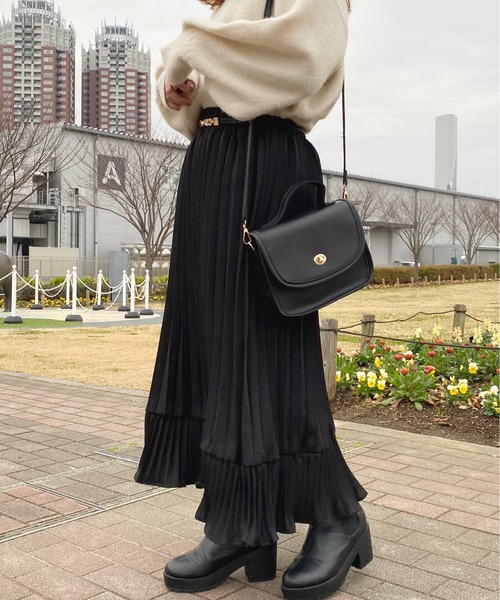 apres jour（アプレジュール）の「アソートプリーツスカート【ZOZOTOWN限定アイテム】（スカート・レディース・ブラック/ピンク系その他/アイボリー/ブラック系その他/ピンクベージュ・X-LARGE/フリー）」の19枚目の写真