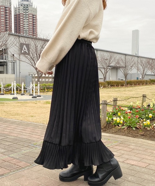 apres jour（アプレジュール）の「アソートプリーツスカート【ZOZOTOWN限定アイテム】（スカート・レディース・ブラック/ピンク系その他/アイボリー/ブラック系その他/ピンクベージュ・X-LARGE/フリー）」の20枚目の写真