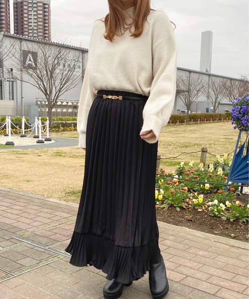 apres jour（アプレジュール）の「アソートプリーツスカート【ZOZOTOWN限定アイテム】（スカート・レディース・ブラック/ピンク系その他/アイボリー/ブラック系その他/ピンクベージュ・X-LARGE/フリー）」の22枚目の写真