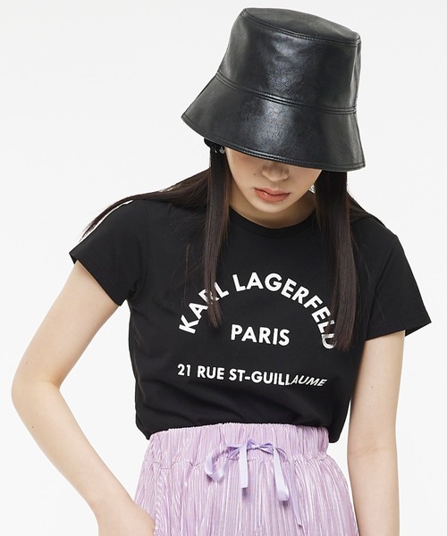 KARL LAGERFELD(カールラガーフェルド)の「【KARL Lagerfeld KIDS】アーチロゴTシャツ(Tシャツ/カットソー・レディース・ブラック・12Y)」の1枚目の写真