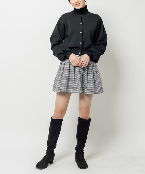 OLIVE des OLIVE（オリーブデオリーブ）の「プリーツミニスカート（スカート・レディース・ブラック/オフホワイト/ライトブラウン・FREE）」の4枚目の写真