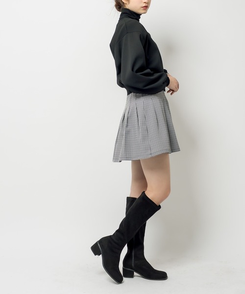 OLIVE des OLIVE（オリーブデオリーブ）の「プリーツミニスカート（スカート・レディース・ブラック/オフホワイト/ライトブラウン・FREE）」の5枚目の写真