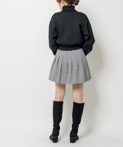 OLIVE des OLIVE（オリーブデオリーブ）の「プリーツミニスカート（スカート・レディース・ブラック/オフホワイト/ライトブラウン・FREE）」の6枚目の写真