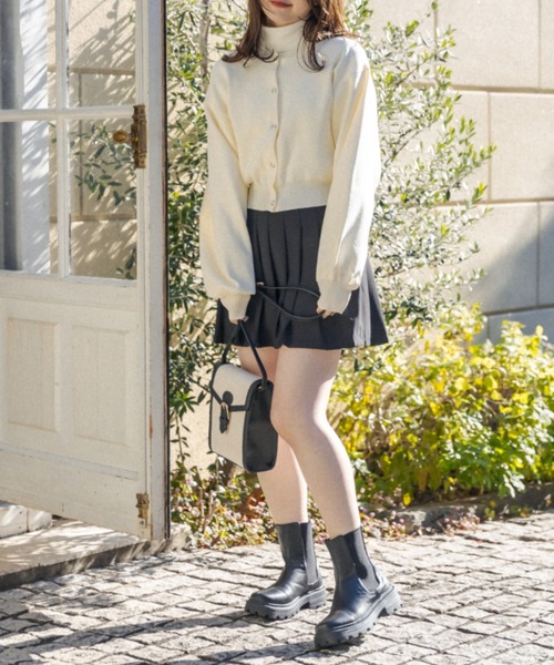 OLIVE des OLIVE（オリーブデオリーブ）の「プリーツミニスカート（スカート・レディース・ブラック/オフホワイト/ライトブラウン・FREE）」の11枚目の写真