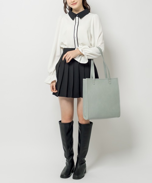 OLIVE des OLIVE（オリーブデオリーブ）の「プリーツミニスカート（スカート・レディース・ブラック/オフホワイト/ライトブラウン・FREE）」の13枚目の写真