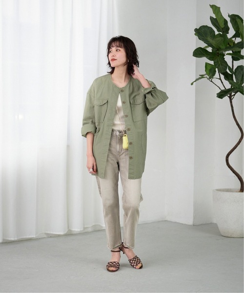 チノ カーキ パンツ スピックアンドスパン アッパーハイツ　ワークパンツ Spick & Span（スピックアンドスパン）の「【upper hights】THE