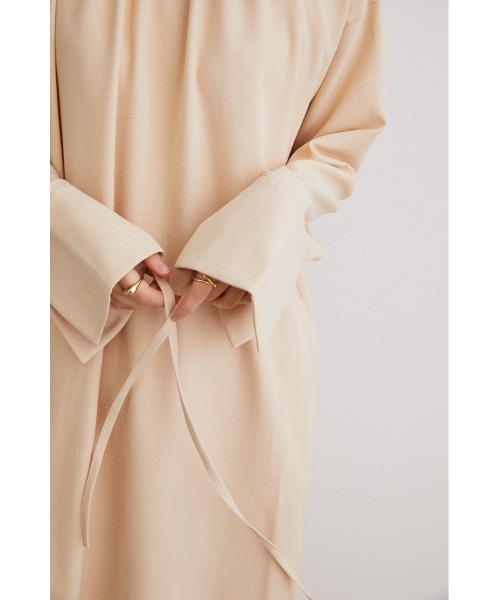 STYLEMIXER(スタイルミキサー)の「フロントリンクギャザーワンピース(ワンピース・レディース・アイボリー/オレンジ/ネイビー・MEDIUM/SMALL)」の6枚目の写真