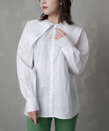 SPINNS | 付け襟セーラーカラーブラウス(シャツ/ブラウス)