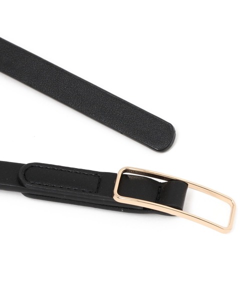 LEPSIM（レプシィム）の「【好きな位置で留められる】ピンレスリバーシブル細ベルト　259282（ベルト・レディース・グレイッシュベージュ/ブラウン/アイボリー/ブラック・ONE SIZE）」の9枚目の写真