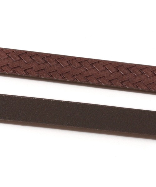 LEPSIM（レプシィム）の「【好きな位置で留められる】ピンレスリバーシブル細ベルト　259282（ベルト・レディース・グレイッシュベージュ/ブラウン/アイボリー/ブラック・ONE SIZE）」の13枚目の写真