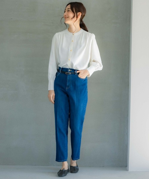 LEPSIM（レプシィム）の「【好きな位置で留められる】ピンレスリバーシブル細ベルト　259282（ベルト・レディース・グレイッシュベージュ/ブラウン/アイボリー/ブラック・ONE SIZE）」の16枚目の写真