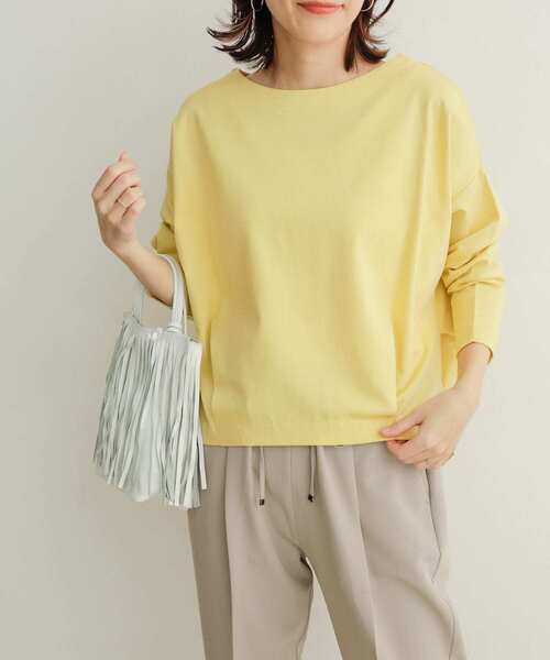 URBAN RESEARCH DOORS（アーバンリサーチドアーズ）の「『0サイズ/WEB限定』コットンタックプルオーバー（Tシャツ/カットソー・レディース・オフホワイト/ピンク/イエロー/ロイヤルブルー・1/0）」の12枚目の写真