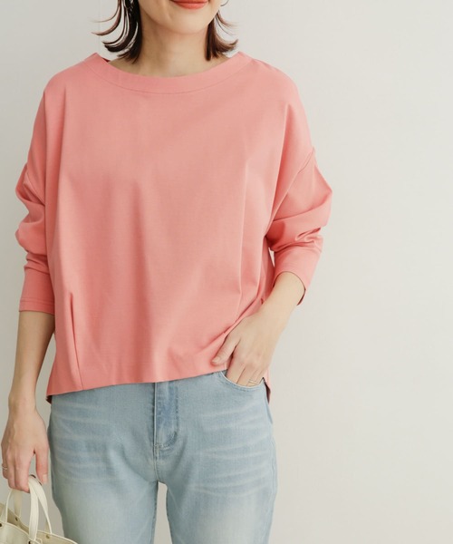 URBAN RESEARCH DOORS（アーバンリサーチドアーズ）の「『0サイズ/WEB限定』コットンタックプルオーバー（Tシャツ/カットソー・レディース・オフホワイト/ピンク/イエロー/ロイヤルブルー・1/0）」の21枚目の写真