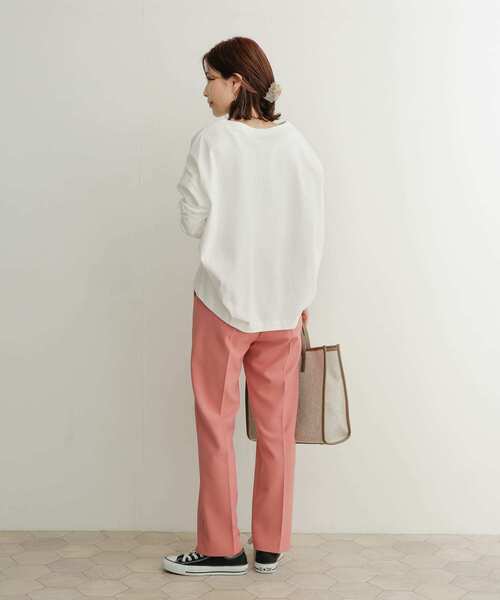 URBAN RESEARCH DOORS（アーバンリサーチドアーズ）の「『0サイズ/WEB限定』コットンタックプルオーバー（Tシャツ/カットソー・レディース・オフホワイト/ピンク/イエロー/ロイヤルブルー・1/0）」の18枚目の写真