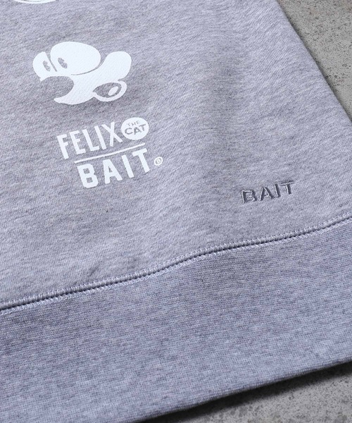 BAIT（ベイト）の「【2201_FLX】BAIT × FELIX THE CAT EXPRESSIONS 224-FLX-SWT-001（スウェット・メンズ・グレー・MEDIUM/LARGE/X-LARGE/XX-LARGE）」の4枚目の写真