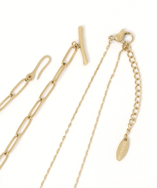 BAYFLOW（ベイフロー）の「ボックスYジ2レンネックレス（ネックレス・レディース・イエロー・FREE）」の4枚目の写真