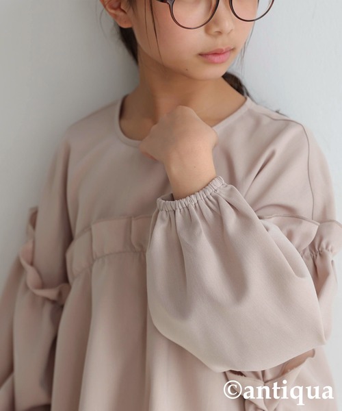 antiqua（アンティカ）の「フリルブラウス（シャツ/ブラウス・キッズ・ブラック/ベージュ系その他・4/6/3/5）」の20枚目の写真
