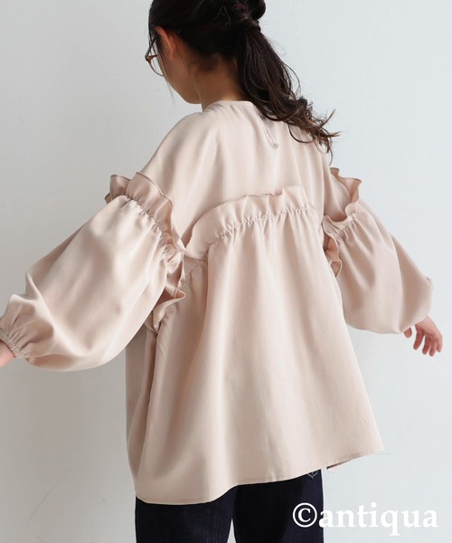 antiqua（アンティカ）の「フリルブラウス（シャツ/ブラウス・キッズ・ブラック/ベージュ系その他・4/6/3/5）」の22枚目の写真