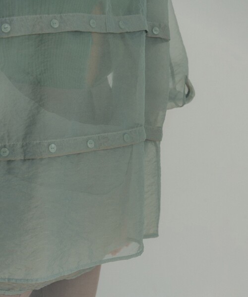 CLANE - CLANE 3ARRANGE SHEER TOPS　size2 CLANE（クラネ）の「【CLANE/クラネ】3ARRANGE SHEER TOPS/3