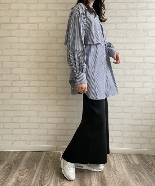 Chiaro(キアロ)の「スリットタイトニットスカート(スカート・レディース・ブラック/レッド/グリーン/グレイッシュベージュ・FREE)」の7枚目の写真