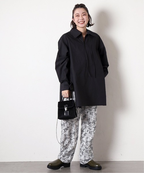 PROVOKE (プロヴォーク)の「【PROVOKE/プロヴォーク】フラワーシャーリングパンツ(その他パンツ・レディース・ホワイト/ブラック・FREE)」の4枚目の写真