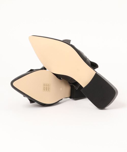 piu comoda（ピュコモダ）の「(piu comoda)ノットリボンスリッパサンダル（サンダル・レディース・ブラック/イエロー・38/37/36）」の4枚目の写真