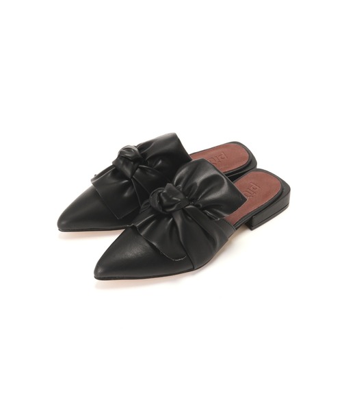 piu comoda（ピュコモダ）の「(piu comoda)ノットリボンスリッパサンダル（サンダル・レディース・ブラック/イエロー・38/37/36）」の20枚目の写真