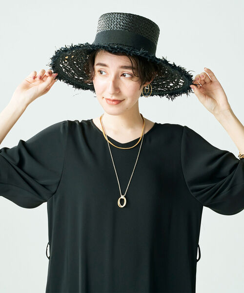NOLLEY’S Sophi（ノーリーズソフィ）の「◇【WEB限定】タックスリーブワンピース（ワンピース・レディース・ネイビー/ブラック/カーキ/ピンク・38）」の17枚目の写真