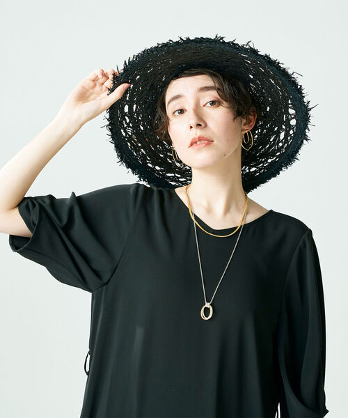 NOLLEY’S Sophi（ノーリーズソフィ）の「◇【WEB限定】タックスリーブワンピース（ワンピース・レディース・ネイビー/ブラック/カーキ/ピンク・38）」の18枚目の写真