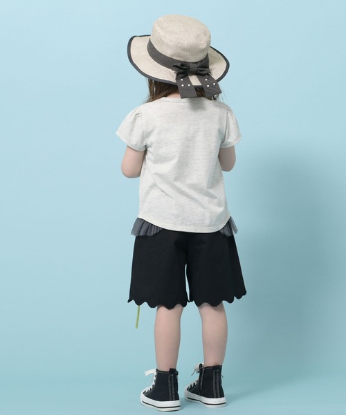 trois lapins kp（トロワラパンケーピー）の「ひまわりプリント半袖Tシャツ(100-130cm)（Tシャツ/カットソー・キッズ・オートミール・110cm/100cm/120cm/130cm）」の3枚目の写真