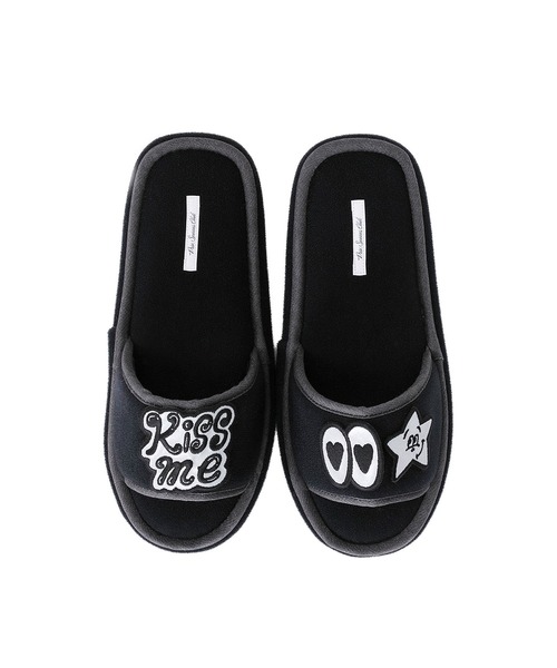 Priv. Spoons Club（プライベートスプーンズクラブ）の「＜newneu.コラボ＞ ベルクロスリッパ（レディース）（ルームシューズ/スリッパ・レディース・ブラック/ベージュ・FREE）」の13枚目の写真