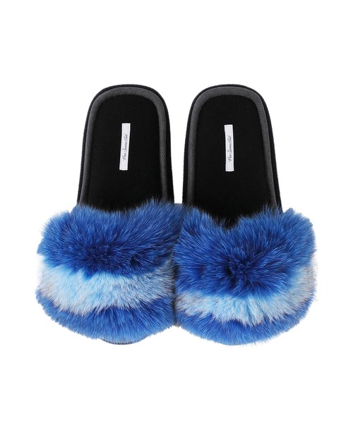 Priv. Spoons Club（プライベートスプーンズクラブ）の「＜newneu.コラボ＞ ベルクロスリッパ（レディース）（ルームシューズ/スリッパ・レディース・ブラック/ベージュ・FREE）」の11枚目の写真