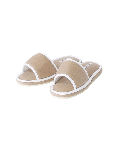 Priv. Spoons Club（プライベートスプーンズクラブ）の「＜newneu.コラボ＞ ベルクロスリッパ（レディース）（ルームシューズ/スリッパ・レディース・ブラック/ベージュ・FREE）」の10枚目の写真