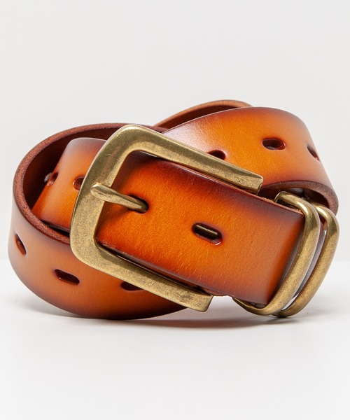 GGD SELECT(ジージーディー セレクト)の「35MM メタルループグラデーションベルト(ベルト・メンズ・イエロー/レッド/ブラック/ダークブラウン/ネイビー・FREE)」の4枚目の写真