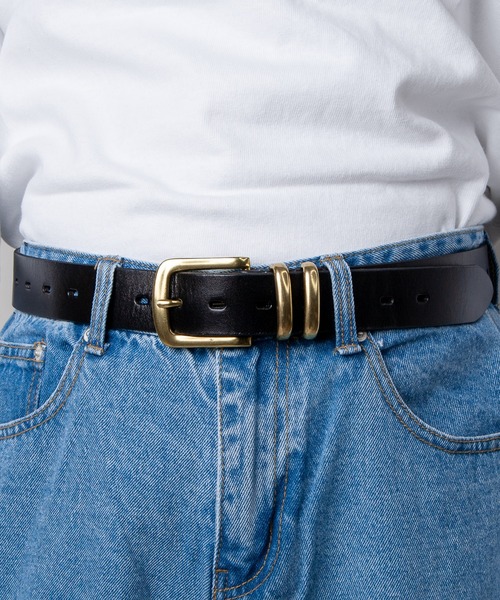 GGD SELECT(ジージーディー セレクト)の「35MM メタルループグラデーションベルト(ベルト・メンズ・イエロー/レッド/ブラック/ダークブラウン/ネイビー・FREE)」の14枚目の写真