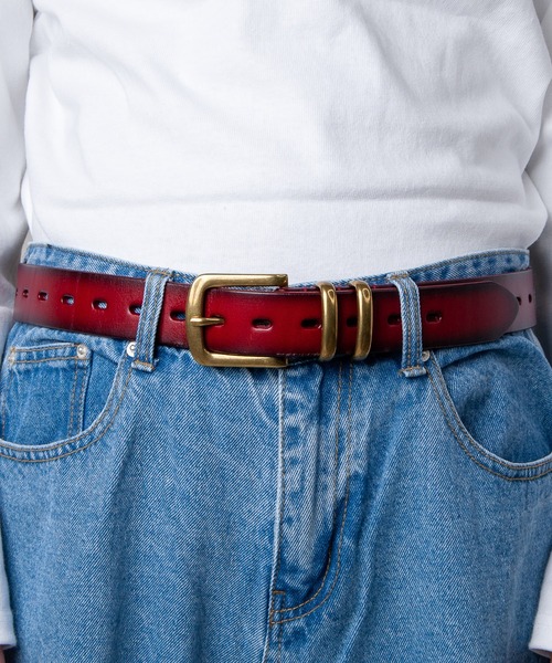 GGD SELECT(ジージーディー セレクト)の「35MM メタルループグラデーションベルト(ベルト・メンズ・イエロー/レッド/ブラック/ダークブラウン/ネイビー・FREE)」の12枚目の写真