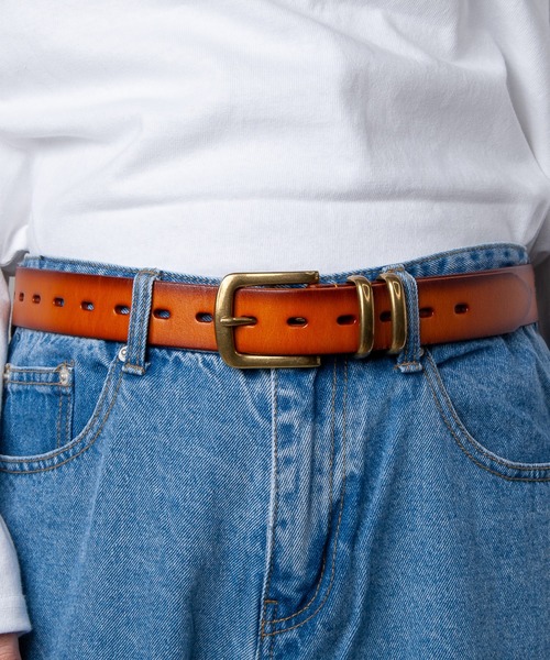 GGD SELECT(ジージーディー セレクト)の「35MM メタルループグラデーションベルト(ベルト・メンズ・イエロー/レッド/ブラック/ダークブラウン/ネイビー・FREE)」の11枚目の写真