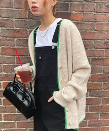 GIMME GIMME | バイカラー ニットカーディガン gimw22s002(カーディガン/ボレロ)