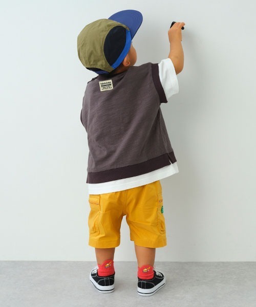kladskap(クレードスコープ)の「虫ネーム5分丈カーゴパンツ(カーゴパンツ・キッズ・マスタード/チャコール・120cm/110cm/90cm/100cm/80cm/130cm)」の14枚目の写真