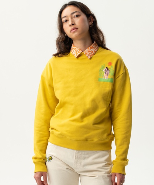 bonjour records（ボンジュールレコーズ）の「【CARNE BOLLENTE】EDEN SPARK SWEAT（スウェット・メンズ・イエロー/ホワイト系その他・SMALL/MEDIUM/LARGE）」の9枚目の写真