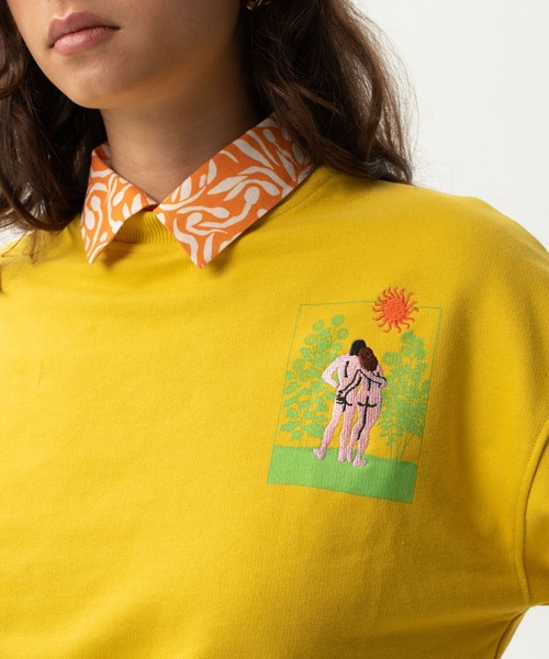 bonjour records（ボンジュールレコーズ）の「【CARNE BOLLENTE】EDEN SPARK SWEAT（スウェット・メンズ・イエロー/ホワイト系その他・SMALL/MEDIUM/LARGE）」の3枚目の写真
