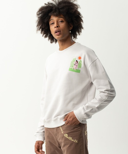 bonjour records（ボンジュールレコーズ）の「【CARNE BOLLENTE】EDEN SPARK SWEAT（スウェット・メンズ・イエロー/ホワイト系その他・SMALL/MEDIUM/LARGE）」の13枚目の写真