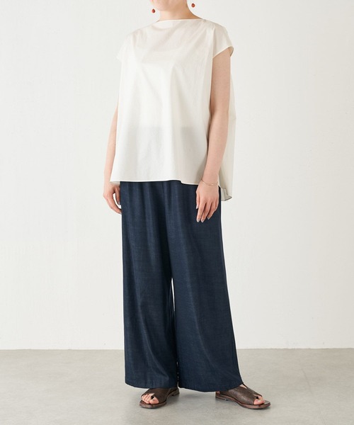 BEARDSLEY（ビアズリー）の「ウエストリブデニムパンツ（その他パンツ・レディース・インディゴブルー・1/2/0）」の4枚目の写真